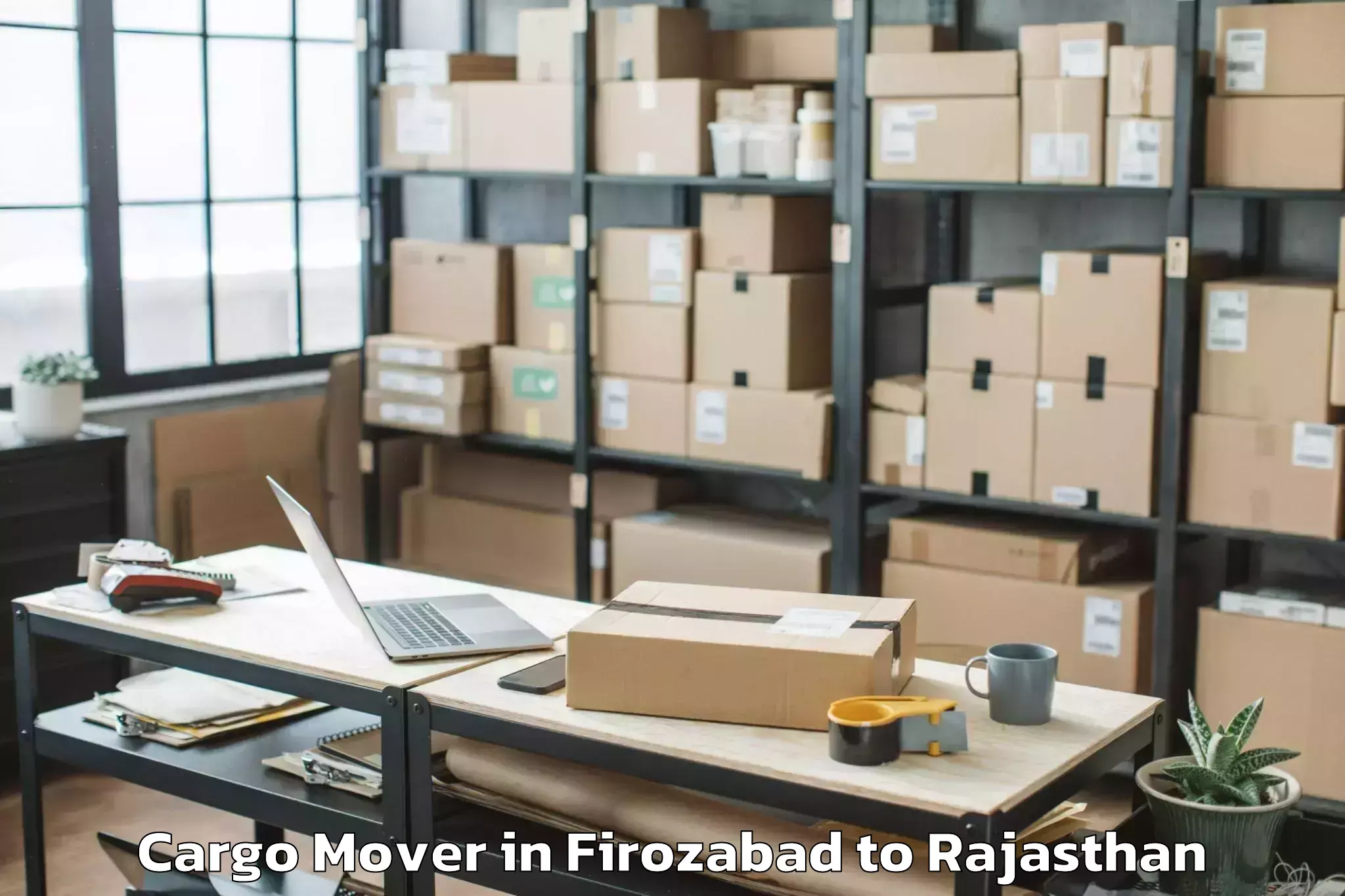 Hassle-Free Firozabad to Opjs University Churu Cargo Mover